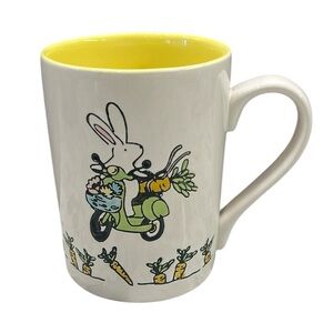 Tag | EUC Yellow and White Garden Bunny Mug